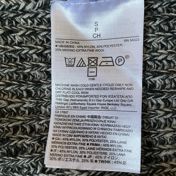 Banana Republic Gray Sleeveless Sweater Vest Cardigan Sz S - Picture 9 of 9